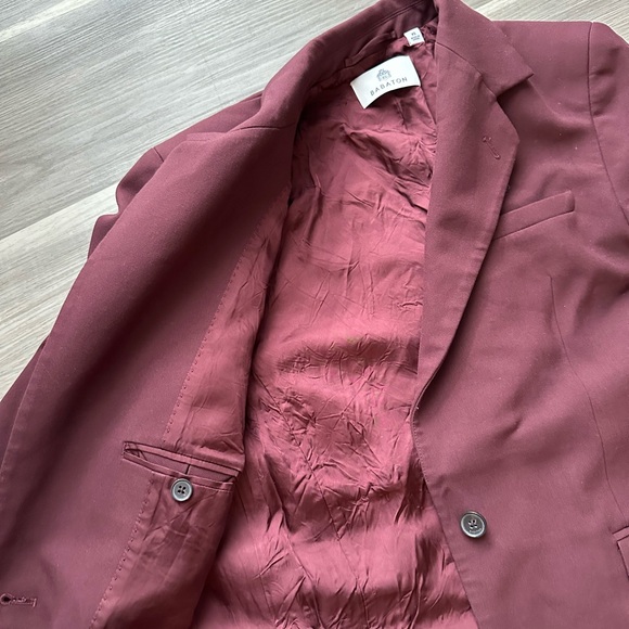 BABATON REGULAR FIT Burgundy Blazer - Picture 3 of 8